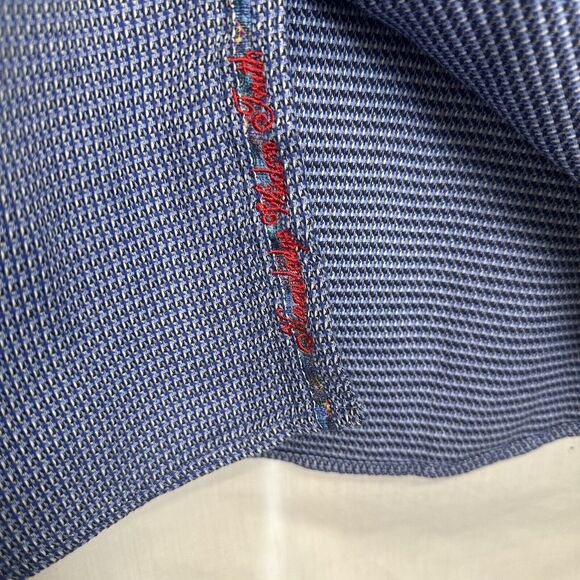 Robert Graham Shirt Men 3XL Blue Paisley Reverse Flip Cuff Button Up long Sleeve - Picture 6 of 13